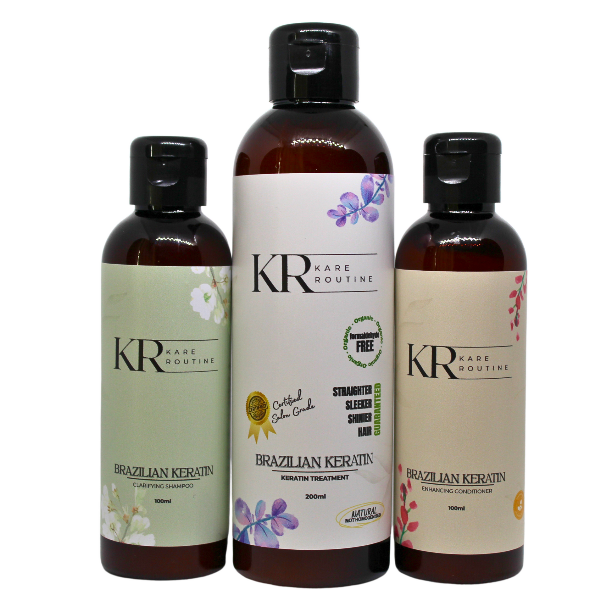 Organic Brazilian Keratin Straightening Kit KareRoutine SA