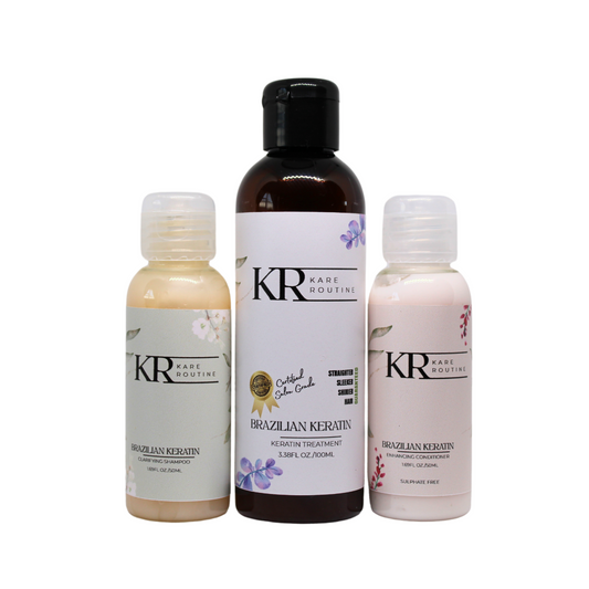 Kare Routine - Brazilian Keratin Straightening Treatment Kit - 100 ml